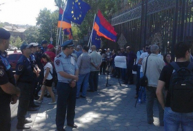 Armenia activists protest against united air defense agreement with Russia -VIDEO, PHOTOS